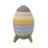 FytStycale Spacecraft Stacking Toy Raised Numbers, Morandi Green, Rocket Building Blocks Toy Transparent PE Bag Packaging