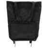 Gadpiparty Foldable Reusable Shopping Bag on Wheels, Large Black Tote