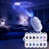 Galaxy Projector Night Light, 2-in-1 HD Star Ocean Projection Lamp with12 Projection Films, 360° Rotatable USB Powered Dynamic Ceiling Projector Suitable for Bedroom Home Car Interior Decoration