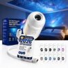Galaxy Projector Night Light, Adjustable Brightness USB Star Sky Projector