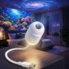 Galaxy Projector Night Light Ocean Projector Star USB LED Starry Sky Ceiling Lamp Discs 360 Adjustable Planetarium Projector for Bedroom Adults Night Light Projector Room Mood Decor