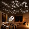 Galaxy Projector Night Light, USB 2-in-1 Projector with HD Discs (6slides)