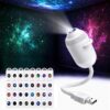 Galaxy Starry Sky Night Light Projector, 2-in-1 Portable