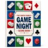 Game Night Score Book Card And Dice Score Tracker For Family Game Night Fun