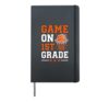 Game On First Grade Basketball Student School Year Sports Hardcover Journal, Black