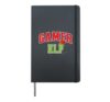 Gamer Elf Christmas Family Matching Group Xmas Gaming Hardcover Journal, Black