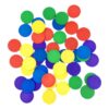 GANAZONO 150pcs Wood Disc Educational, Colorful 25mm Wooden Counting Chips to Math Skills and Color Cognition, Lightweight Preschool Teaching Tool for Early Learning