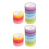 GANAZONO 40 Rolls Rainbow Colored Washi Paper Tape with Strong Adhesion and Effortless Peel for Crafts and Decorations, Multi Colored Decorative Masking Tape Roll for Scrapbooking and DIY