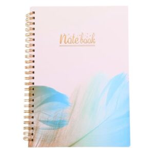 GANAZONO Business Planning Notebook A5 Spiral Bound Academic Planner with Ruled Light-colored Pages Daily Agenda Notepad for Office and School Use