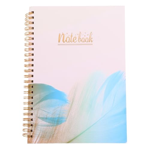 GANAZONO Business Planning Notebook A5 Spiral Bound Academic Planner with Ruled Light-colored Pages Daily Agenda Notepad for Office and School Use