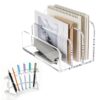 GANKTOWCOY Acrylic Mail Organizer Set with Pen Display Stand