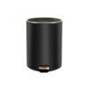 Garbage Bin Foot operated trash can with lid bedroom bathroom(Black)