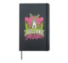 Gardener HOLLAND MICHIGAN Spring Funny Tulips Hardcover Journal, Black