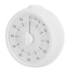 Garneck Mechanical Kitchen Countdown Timer 60-Minute with Visual Countdown and Silent Operation Round Abs Timer for Food Cooking and Office Use Easy Setup