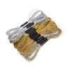 Garneck Metallic Embroidery Floss Bundle 12pcs Glittery Gold and Silver Colors Smooth and Resistant to Knotting -Strand with 8 Meters Polyester Thread for Crafts and Friendship Bracelets