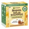 Garnier Respons Honey Treasures Solid Shampoo Bar, Honey & Beeswax Hair Cleanser, Plastic-Reduced Solid Hair Care for Everyday Use, 3 Pack, 3 x 60 g (Total 180 g / 6.35 oz)