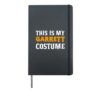 Garrett Halloween Personalized Costume Funny Hardcover Journal, Black