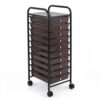 Garvee 10-Drawer Rolling Storage Cart, Mobile Storage Utility Cart