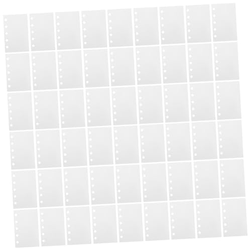 GATHINESS 100pcs Sticker Album Sheets 5 Ring Binder Inserts with Double Sided Blank Release Paper, Removable Design, Compatible with Standard Binders, Smooth Surface for Craft Enthusiasts