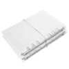 GATHINESS 2pcs Pp Loose Leaf Binder Cover with 6 Rings, Notebook Protector with Refillable Design and Large Storage Capacity for Home and Creative Projects
