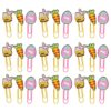 GATHINESS 30pcs Easter Bunny Paper Clips Party Favors Cute Bunny Egg Carrot Shaped PVC and Metal Paperclips with Reliable Gripping Power for Classroom and Office Organization