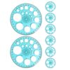 GATHINESS 8pcs Multi-Function Plastic Protractor with 360-degree Rotatable Angle Measurement, Precise Circle Measuring Stencil for Classroom Teaching and Indoor Design Tasks