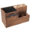 Gatuida Wood Scissors Stand Display Box for Hair Salon Barbershop