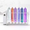 GCYXUC Noble Gas Glow Tubes Set, Noble Rare Luminous Gases Element Collection, 6 Rare Gas Glass Tubes, 99.999% Pure He/ne/ar/kr/xe with Excitation Base for Collection, Display, Teaching and Gift