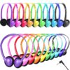 GDBOMA Bulk Headphones for Classroom, 3.5mm Wired On-Ear 10 Pack