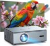 Geekman 4K Projector with WiFi and Bluetooth, Up to 450 Inch Giant Screen, Auto Focus and Auto Keystone Correction, Dolby Audio Home Theater and Outdoor Movie Projector