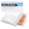 Gel Ice Pack Bricks 4.5" x 4" x 1.5" 15oz (24-Pack) - USA-Made, Reusable