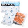 Gel Ice Packs 6.5" x 4" x 1" 8oz (6-Pack) - USA-Made, Reusable, Non-Toxic