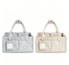 GEMII Diaper Caddy Organizer 2PCS (Grey/Oatmeal)