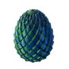 Gemmicho Dragon Egg 3D Printed Fidget Toy, Twisty Spiral Desk Toy