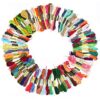 Generic 100 Colors Cross Stitch Thread for Embroidery and Crafting Projects - Cotton Floss Skeins, 8m Each