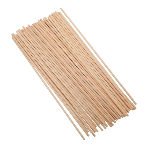 Generic 100pcs Wooden Dowel Sticks for Crafts and DIY Projects, Unfinished Hardwood Rods 20x0.3cm, Ready to Use Wooden Rods for Flower Bouquets, Cake Support, and Fine Threading Jobs