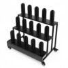 Generic 3/2 Tier Vinyl Car Wrap Film Display Rack with Wheels