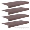 generic 4 Pcs Wire Rack Covers 0.32in Thick Removable PVC Shelf Organizer