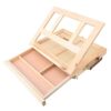 Generic Durable Adjustable Folding Artist Easel Wood Stand with Drawer for Tabletop Painting and Outdoor Drawing, Portable and Lightweight Design