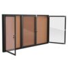 Generic Lockable Outdoor Bulletin Board Weatherproof Enclosed Wall Display