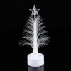 Generic Mini LED Fiber Optic Christmas Tree Nightlight Lamp with Rainbow Color Changing Effect for Holiday Desktop Decoration