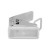 Generic Single Hole Exquisite White Mini Handhold Manual Hole Punch for Crafts, Clean Without Debris, 6 Sheet Capacity for Scrapbooks Paper Card, Iron, 1.9 X 0.9 X 1.8in (Transparent)