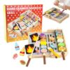 Genérico Kids Grill Playset - Wooden Realistic Interactive Fun Playset