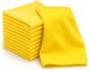 Genérico Microfiber Cleaning Cloths, 16 x 16 Inch, Yellow, 12 Pack
