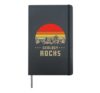 Geology Rocks Retro Geology Hardcover Journal, Black