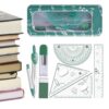 Geometry Set for Students - 8-Piece, Math Geometry Box