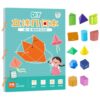 Geometry Study Book w/ 12 Solids Models Handmade Origami for Children