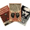 George Orwell 1984 3 Poster Set — 3 Prints 12x18 Inch US Made