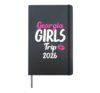 Georgia Girls Trip 2026 Bachelor Summer Vacation Party Hardcover Journal, Black