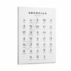 Georgian Alphabet Poster Language Learning Chart (2)